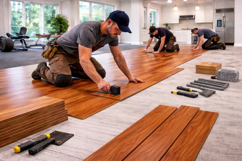 Cherry Floor Installation in Conifer, CO