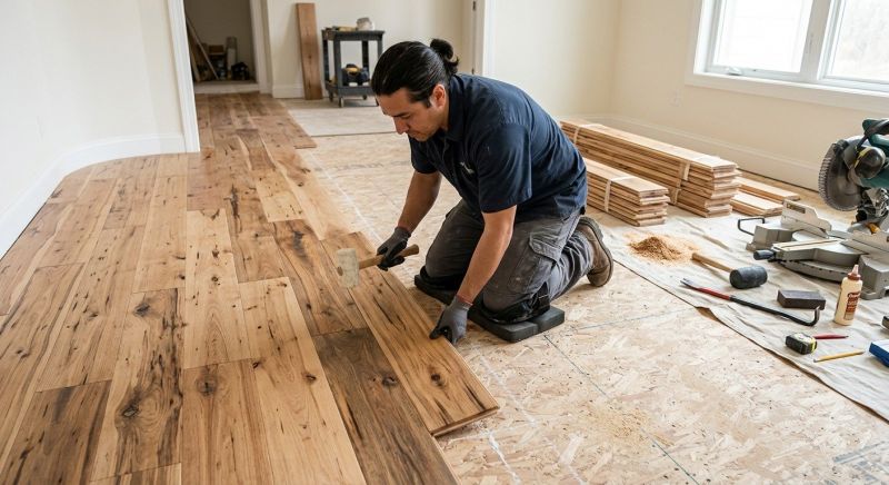 Hickory Floor Installation in Denver County, CO