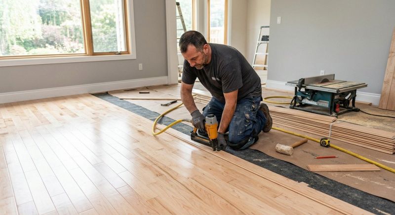 Maple Flooring Installation in Erie, CO