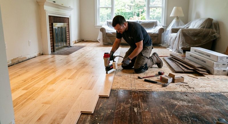 Maple Flooring Installation in Parker, CO