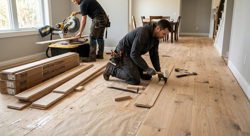 Oak Floor Installation in Evergreen, CO