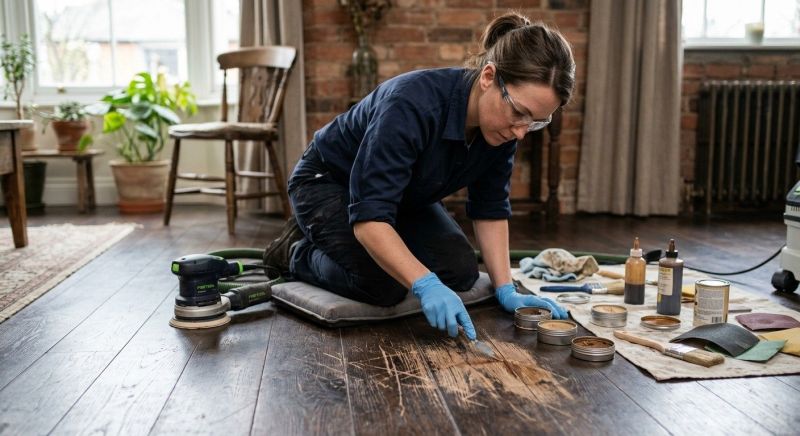 Wood Floor Scratch Repair in Commerce City, CO