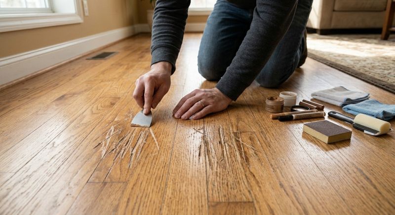 Wood Floor Scratch Repair in Evergreen, CO