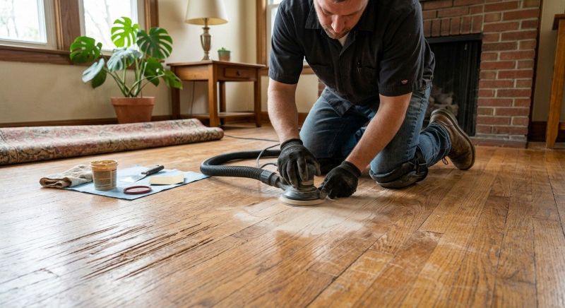 Wood Floor Scratch Repair in Denver County, CO