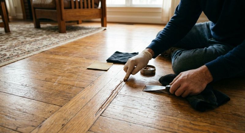 Wood Floor Scratch Repair in Littleton, CO