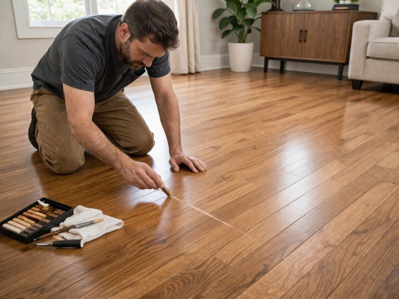 Wood Floor Scratch Repair in Parker, CO