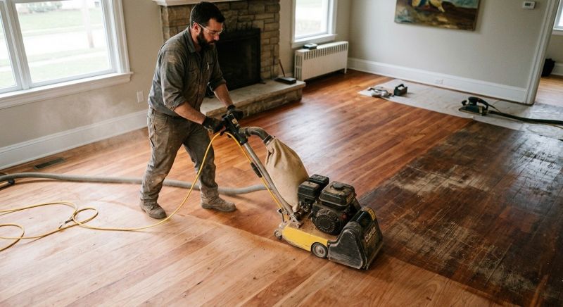 Cherry Floor Refinishing