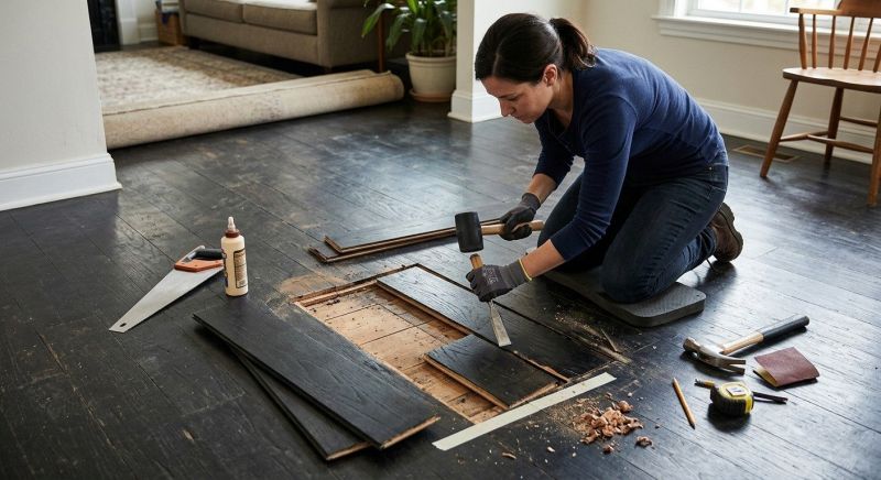 Mahogany Floor Repair