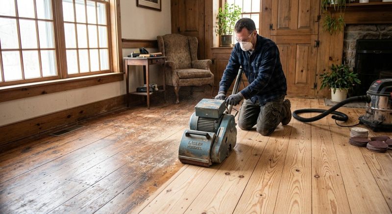 Pine Floor Refinishing