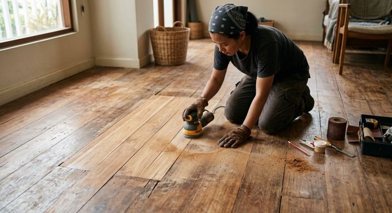 Teak Floor Repair